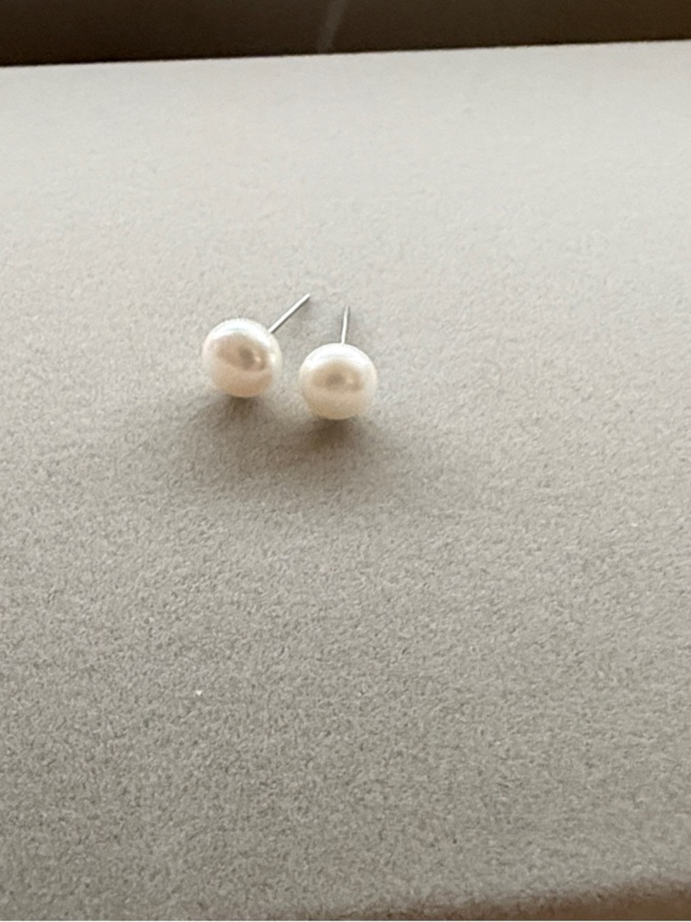 Classic White Pearl Stud Earrings